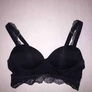 NWOT Black Victoria's Secret Push-Up Bralette